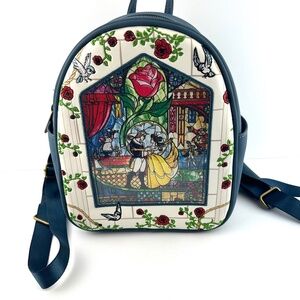 Beauty and The Beast Stained Glass Loungefly backpack